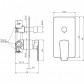 Felton Axiss II Diverter Shower Mixer - Black