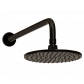 Waterware Carbon Rain Shower with Wall Arm Satin Black