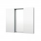 Michel Cesar Mirror Unit 900 - 2 Doors, 4 Glass Shelves