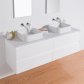 Michel Cesar Moode 1500 Wall-Hung vanity, Double Bowl, 4 Drawers