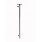 Tranquillity Vertical Heated Towel Rail, Round - Polished Stainless Steel