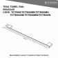 Heirloom Teka Towel Rail 600mm - Brushed Brass