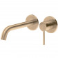 Voda Storm Wall Mounted Basin Mixer - Brushed Brass (PVD)