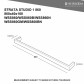 Heirloom Strata Studio 1 Towel Warmer 860mm - Brushed Nickel