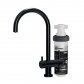 Puretec Quick Twist Filter System using Ultra Z Filtration Technology with Tripla BL2 Black Mixer Tap 