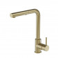 Plumbline Buddy Kitchen Mixer Straight Spout with Pull out Spray Brushed Brass PVD
