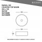 Heirloom Kolor Radial 355 Countertop Basin - Matt Black