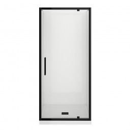 Robertson Evolve Shower Square 3 Sided, Flat Wall - Black
