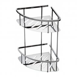 Heirloom Universal 2 Tier Basket Corner Shelf