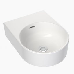 CLARK Round Wall Basin 350mm (No Tap Hole, with Overflow)