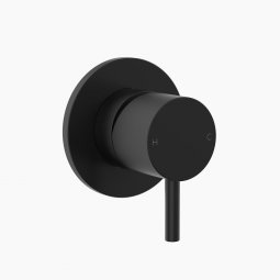 CLARK Round Pin Wall Mixer - Black