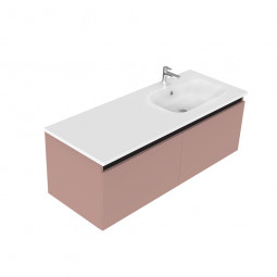 Newtech 1200 Oxley Wall Hung Offset Right Basin Vanity 2 Drawer 