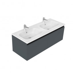 Newtech 1200 Oxley Wall Hung Double Basin Vanity 2 Drawer 