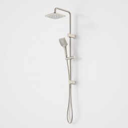 Caroma Luna Multi Function Rail Shower with Overhead - Brushed Nickel