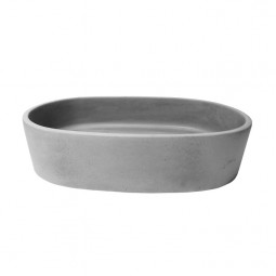 Robertson Elementi 540 Bare Concrete Vessel Basin, Oval - Grey