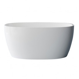 Newtech Galleno 1500 Freestanding Oval Bath - Matte White