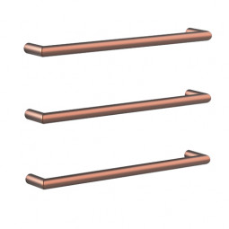 Newtech Toro Round Heated Towel Rail 432mm - Brushed Copper