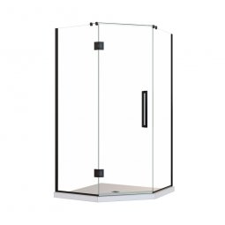 Newline Acclaim Tile Shower Neo Hobbed with Channel Drain - Black