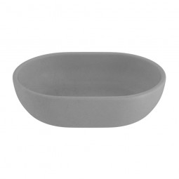 Robertson Elementi Bare Concrete Vessel Basin, Prego Oval - Grey