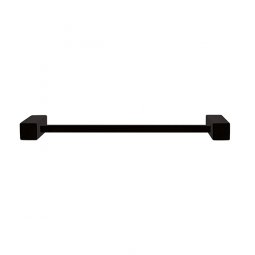Tranquillity Square Single Towel Rail 370mm - Matte Black