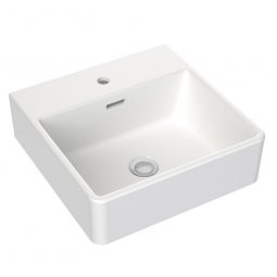 CLARK Square Wall Basin 400mm (1 Tap Hole with Overflow)