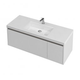 St Michel City 46 Vanity with console basin 1200 Wall - 1 Door, 1 Drawer