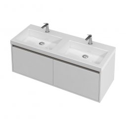 St Michel City 46 Vanity with console basin 1200 Wall Double Basin - 2 Drawers