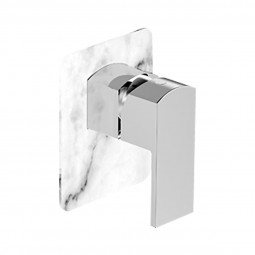 Aquatica Elements Shower Mixer with White Marble