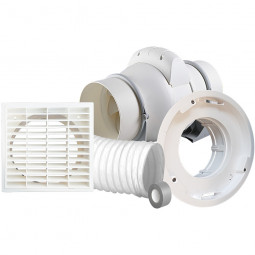 Manrose Contour 150mm Inline Extraction Fan Kit - Mixed Flow Fan
