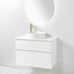 VCBC Soft Solid Surface 900 Wall-Hung Vanity, 2 Drawers