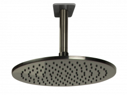 Waterware Loft Rain Shower with Ceiling Arm Gun Metal