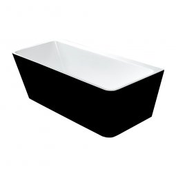 Newtech Indus Back-to-Wall Baths in Black & White