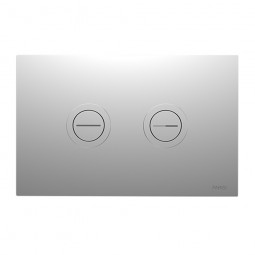 Robertson Twin Button Pneumatic Push Plate - Chrome