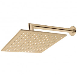 Voda Wall Mounted Shower Drencher (Square) - Brushed Brass (PVD)  