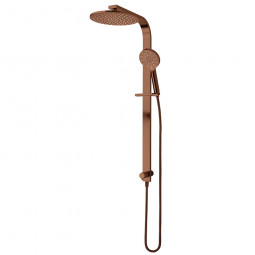 Voda Olympia Double Head Shower (Round) - Brushed Copper (PVD)  