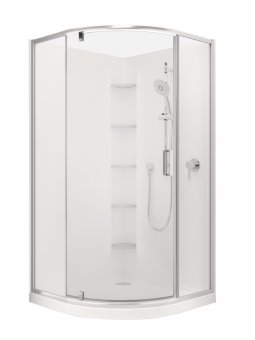 Englefield Valencia Elite Rondo Pivot Shower, Acrylic - 900 x 900mm