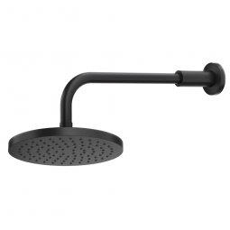 Methven Wairere 200mm Overhead Shower on Wall Arm - Black