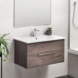 Clearlite Cashmere Double Drawer Vanity 600