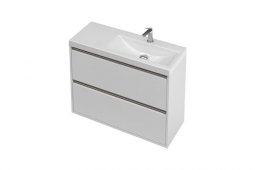 St Michel City 35 Vanity 900 Wall Right Basin - 2 Drawers