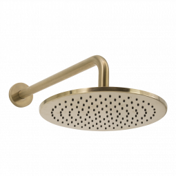 Waterware Scarab Rain Shower with Wall Arm Brushed Gold