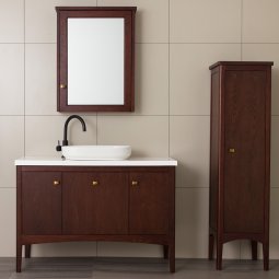 Newtech 1200 Madison Vanity Double Basin 2 Door & 1 Drawer with Internal Cosmetic Drawer