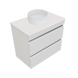 Newtech Vega Wall Hung Double Tier Vanity 750mm 2 Drawer