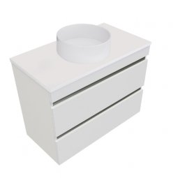 Newtech Vega Wall Hung Double Tier Vanity 900mm 2 Drawer