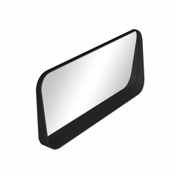 Waterware 1100mm Rectangular Mirror with Shelf Matte Black