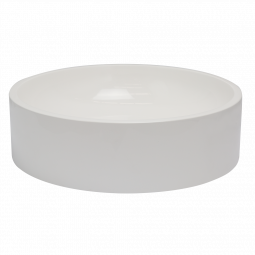 Waterware iStone Round Basin 400 x 105mm Gloss White