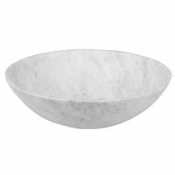 Waterware iStone Round Basin 400 x 130mm Natural Marble