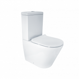 Waterware Vivo Toilet Suite with Slim Seat Gloss White