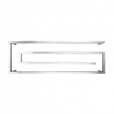 Tranquillity Designer P 4 Bar Square Heated Towel Rail - Stainless Steel