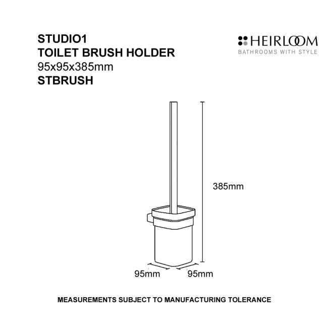 Heirloom Studio 1 Wall Mounted Toilet Brush Holder