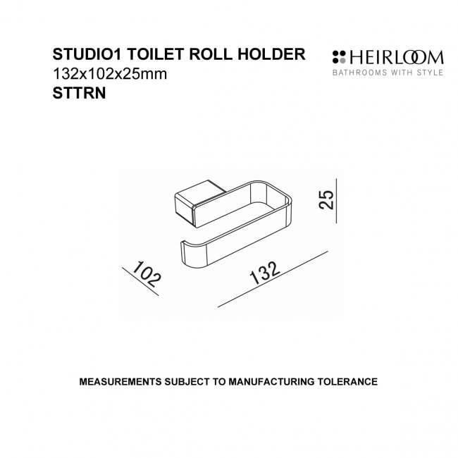 Heirloom Studio 1 Toilet Roll Holder 